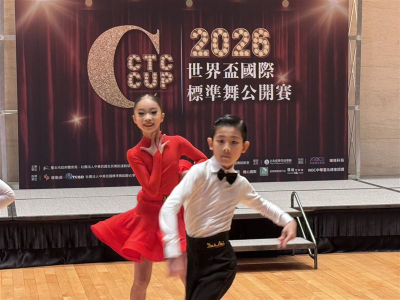 共有8位台灣小選手將登上世界盃總決賽舞台，展現台灣新生代國標舞實力。（圖／三立記者攝）