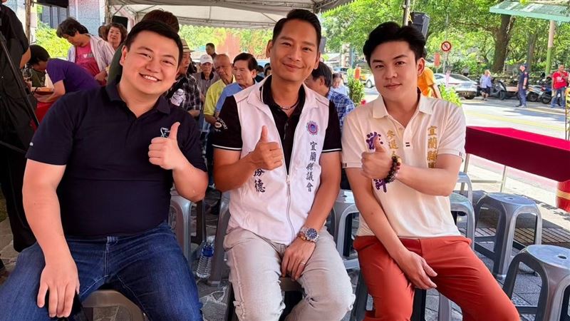宜蘭縣議會張勝德議長也特別到場支持，期勉年輕新血能帶動礁溪地方發展。（圖／現場拍攝）