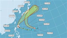 強颱米克拉「明晚最接近台灣」！這天鋒面再接力（圖／氣象署）