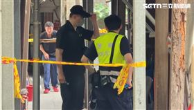 台北大同區延平北路四段，驚傳槍擊案件，一名年約70歲老翁，其腿部疑似遭槍擊中彈。（圖／翻攝畫面）　
