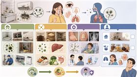 牆壁發霉肺會感染？醫揭必知「3狀況」：多數人只是過敏（示意圖／AI製圖）