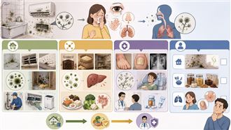 牆壁發霉肺會感染？醫揭必知「3狀況」：多數人只是過敏（示意圖／AI製圖）