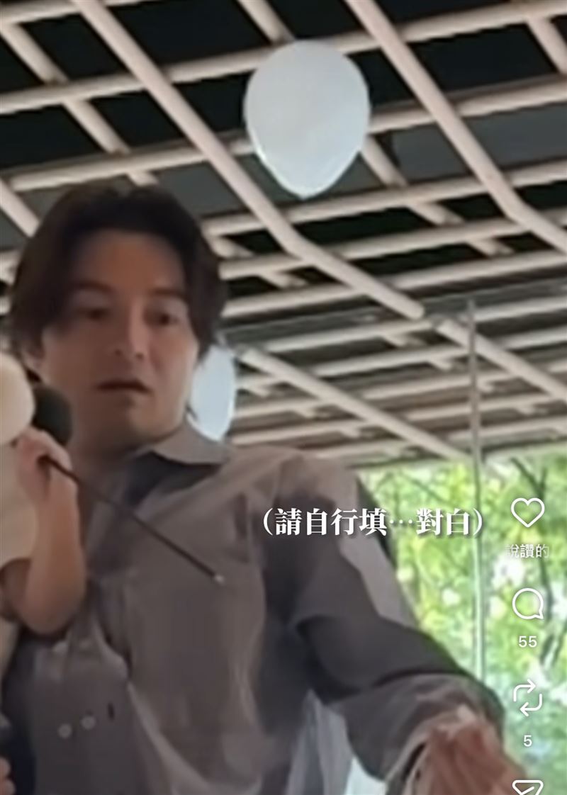 古斌一直認為寶寶是女生,真實性別公布時滿臉錯愕。(圖/翻攝自IG)