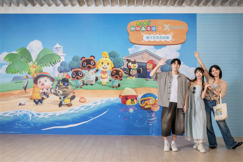 台灣首度合作《集合啦!動物森友會 》× Xpark海洋生物互動展。(圖/Xpark提供)