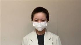 花田藍衣日前以平頭造型出鏡，承認自己曾與粉絲私下聯繫並道歉。（圖／翻攝自X平台 @花田藍衣）