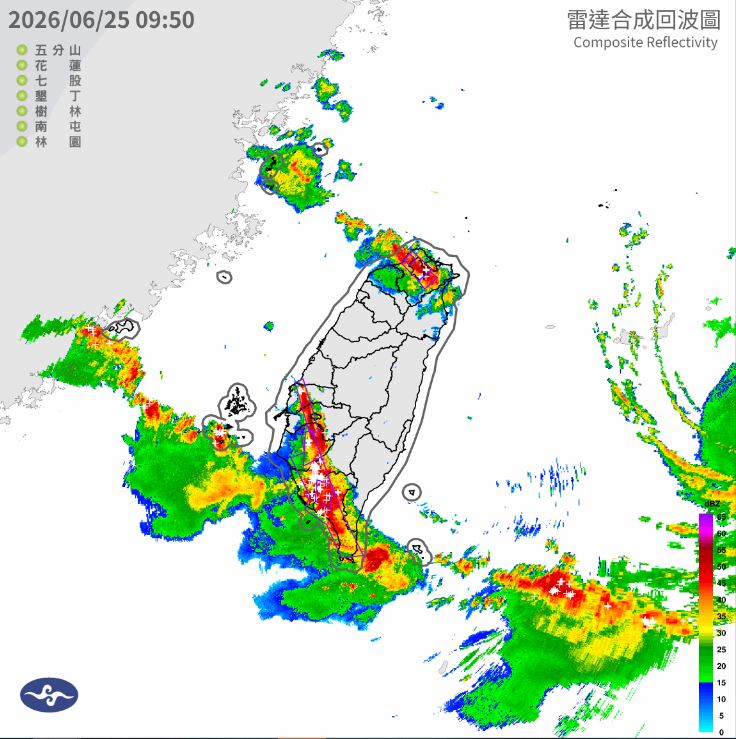 氣象署發布大雷雨即時訊息。（圖／氣象署）