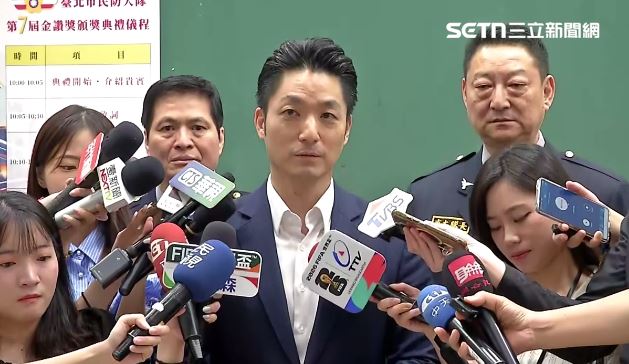 蔣萬安出席台北市民防大隊第7屆「金讚獎」頒獎典禮（圖／翻攝畫面）