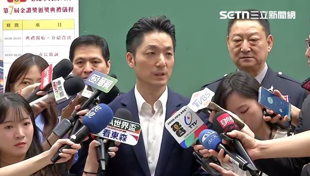 蔣萬安出席台北市民防大隊第7屆「金讚獎」頒獎典禮（圖／翻攝畫面）