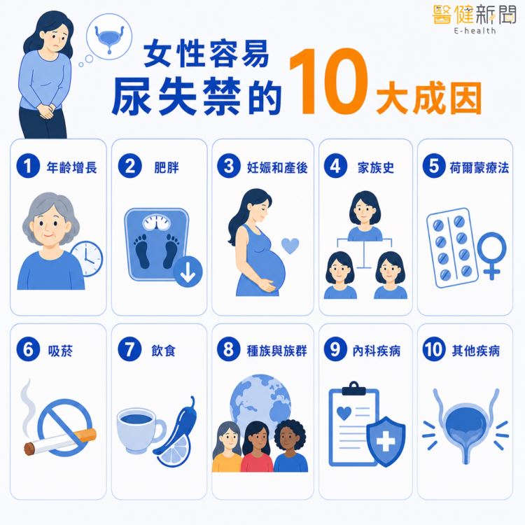 黃柏仁表示，女性因天生生理結構差異，加上懷孕、生產及更年期荷爾蒙變化，容易導致骨盆底肌肉鬆弛，尿道閉鎖能力減弱，進而影響控尿能力，導致漏尿問題。（圖／醫健新聞網提供）