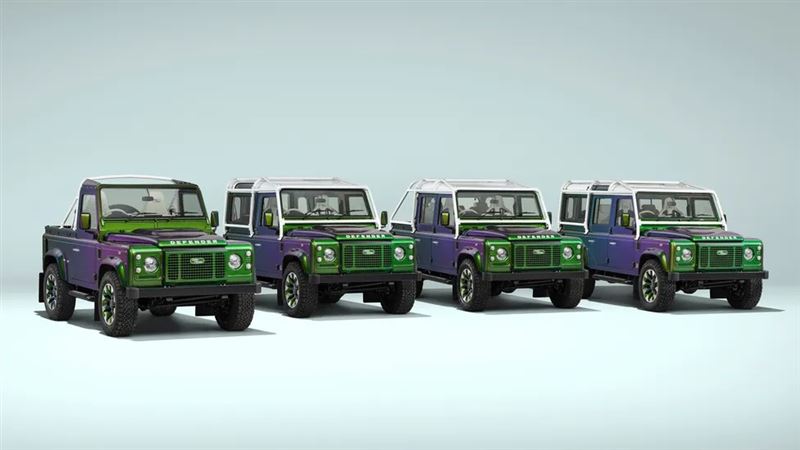 車主直接把四種不同配置的Defender V8全部打包帶走。（圖／翻攝Land Rover網站）