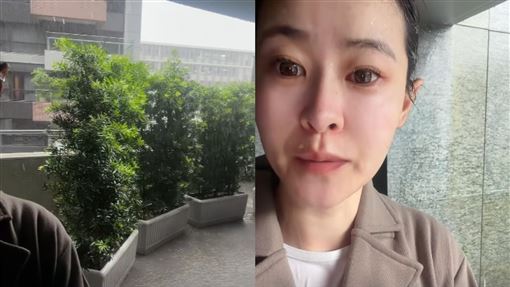 女星家露台淹成池塘　冒雨搶救慘況曝光了