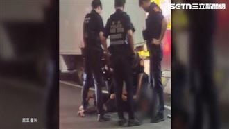 醉男提滅火器奔逃　沿路擾民、挑釁員警
