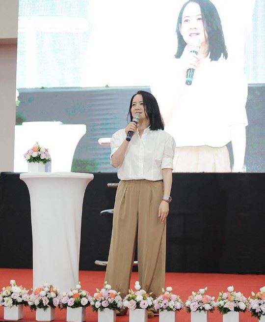 曾寶儀以幽默表示：「從來沒有用過Botox的我被這樣留言，覺得好開心。」（圖／翻攝自曾寶儀臉書）