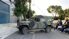 陸軍,砲兵指揮部,輪車,摩托車,桃園（圖／翻攝畫面）