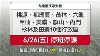 高雄,上班上課,行政區,停止（圖／翻攝畫面）