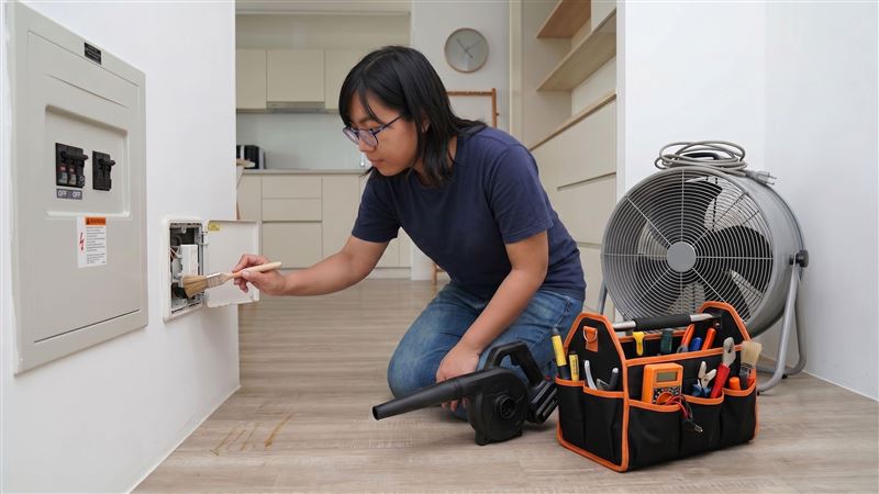 淹水,淹水清潔。（圖／特力屋提供）