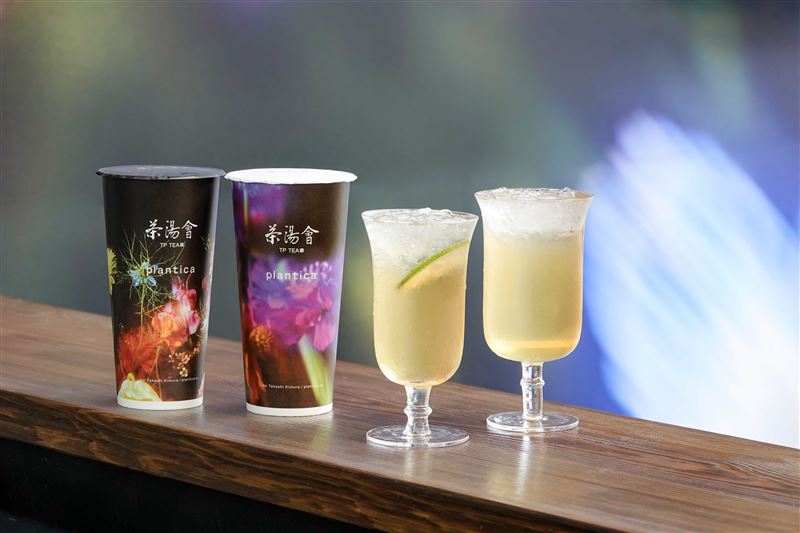 茶湯會xplantica聯名玫瑰醋系列飲品，選用大馬士革玫瑰調製。（圖／品牌業者提供）