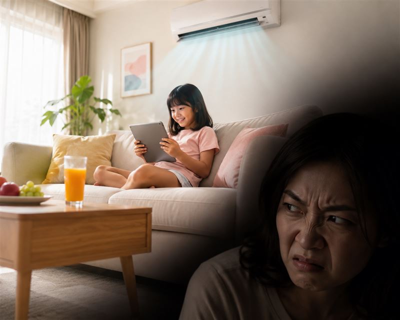 一名媽媽PO文，自稱「亞洲家長」基因作祟，結果慘被網友炎上。（示意圖／AI生成）