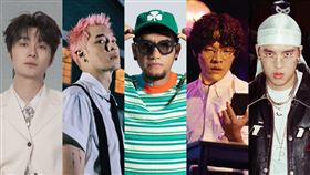 裘德、周湯豪、張震嶽、盧廣仲、Gummy B。（圖／翻攝自裘德IG、環球音樂提供、FMA提供、寬宏藝術x添翼文創提供）