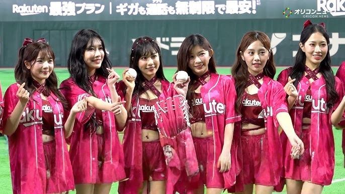 樂天女孩啦啦隊員前往東京巨蛋應援。（圖／翻攝自YouTube@oriconofficial）