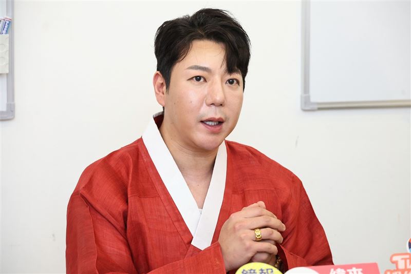 尹大滿26日接受台灣媒體訪問。（圖／記者鄭孟晃攝影）