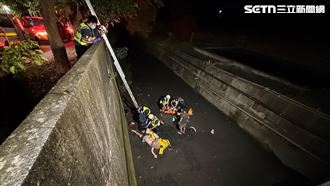 南投2機車撞護欄翻落水溝　竟是無照酒駕