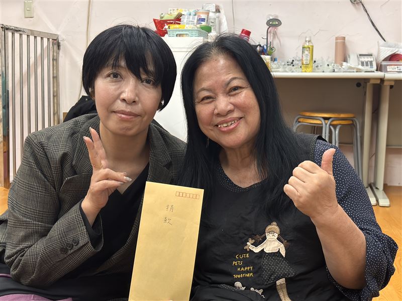 磯部美里（圖左）強調，此次訪台交流，認識了關愛之家，關愛在人權與人道倡議上，是值得關注的重要團體。（圖／關愛基金會提供）