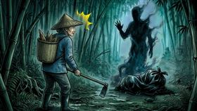 一名婦人上山採筍時，看到一道神祕黑影向其招手，意外發現冬男屍體。