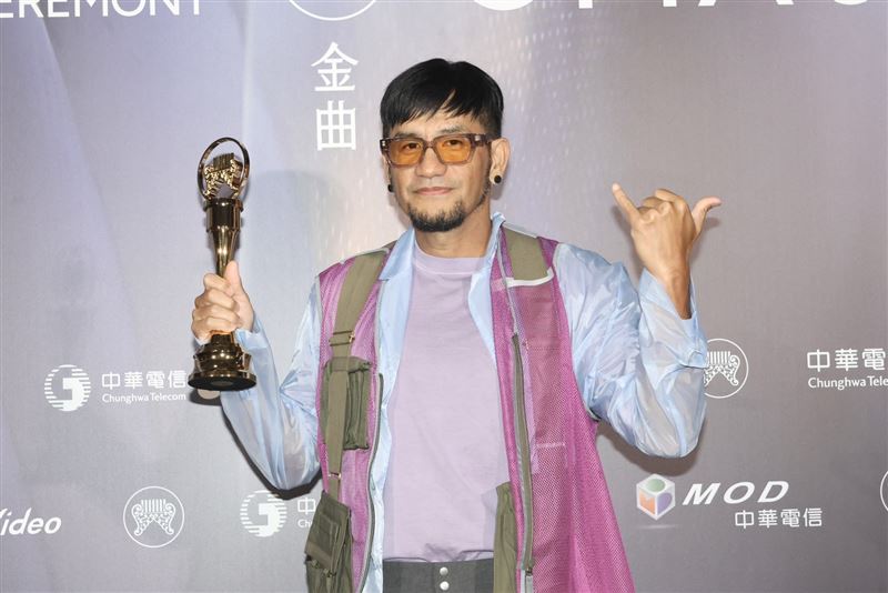 張震嶽率先奪下最佳作曲人獎。（圖／記者鄭孟晃、田俊彥攝影）