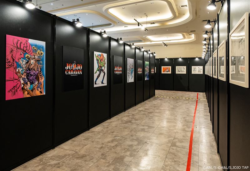 《飆馬野郎 JoJo的奇妙冒險》複製原畫展。（圖／主辦單位提供）