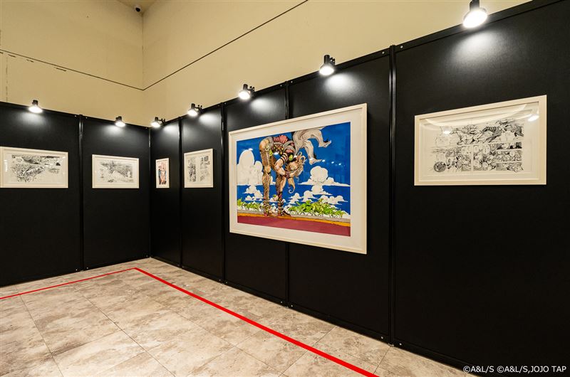 《飆馬野郎 JoJo的奇妙冒險》複製原畫展。（圖／主辦單位提供）