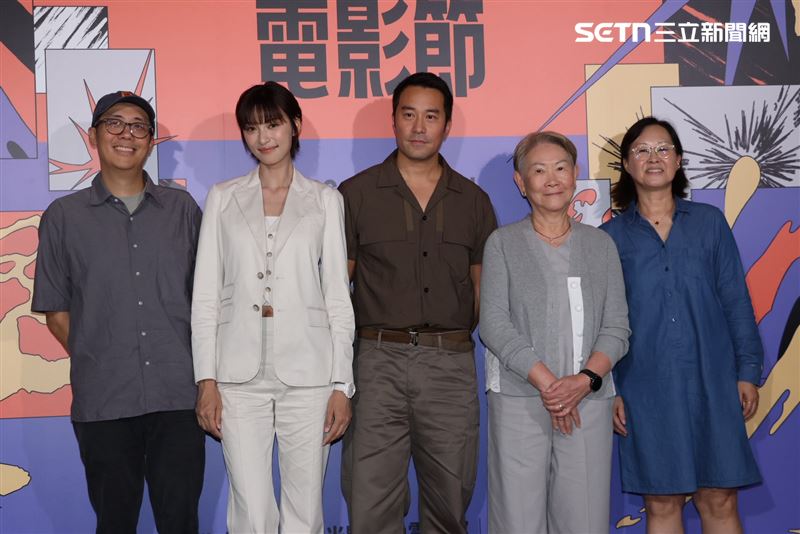 《苦力》導演陳駿霖執、香港演員王丹妮、影帝張孝全、監製朱美蓮與製片李仁兒到場分享拍攝甘苦談。（圖／記者鄭孟晃攝影）