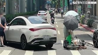 獨／單車婦遭賓士撞倒　1原因慘吞罰單