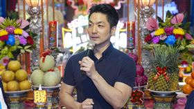 蔣萬安出席霞海城隍聖誕祭祀大典（3）台北市長蔣萬安（圖）28日出席「霞海福宴－2026霞海城隍聖誕祭祀大典」，會中致詞發表談話。中央社記者鄭清元攝　115年6月28日