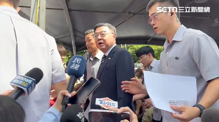 回應楊珍妮指霸凌案未審先判，卓榮泰表示「今天會完成人事作業」（圖／翻攝畫面）