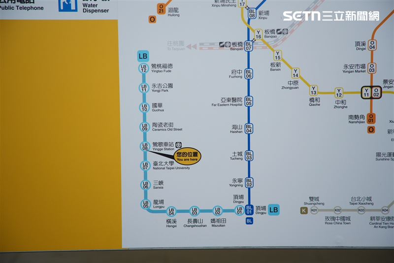 終點站LB12鶯桃福德站預留尾軌，未來將銜接桃園八德及桃園捷運綠線。（圖／記者張宣恩攝影）