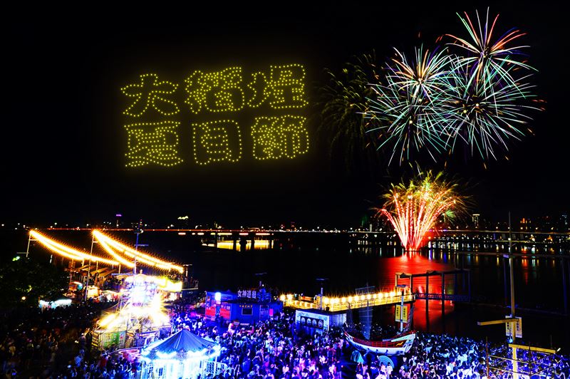 2026大稻埕夏日節升級開幕及壓軸場「煙火&times;無人機」首度合體共演（圖為示意圖）。（圖／臺北市政府提供）