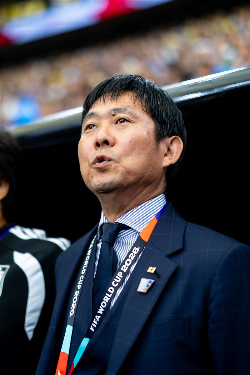 日本隊總教練森保一賽後致歉，並坦言「最不夠的是總教練的力量」。（圖／美聯社／達志影像）
