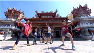 （少年家將團練習團體照／寶島神很大提供）  