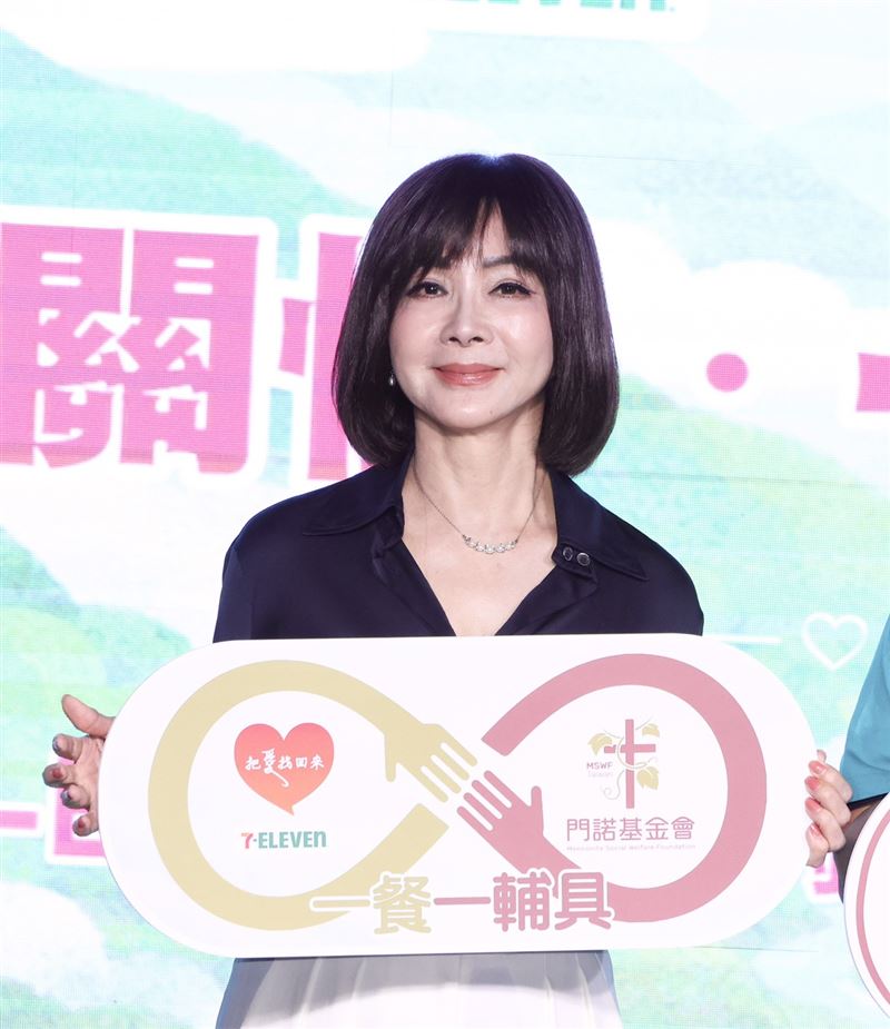 陳美鳳出席門諾基金會公益活動記者會。（圖／記者田俊彥攝影）