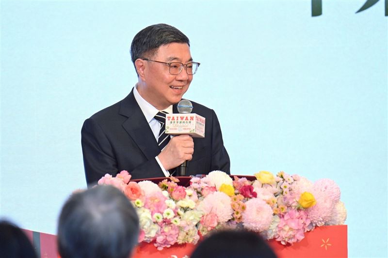 行政院長卓榮泰出席「讓世界讀到台灣──台灣文學外譯的花開時節」聯合茶敘（圖／行政院提供）