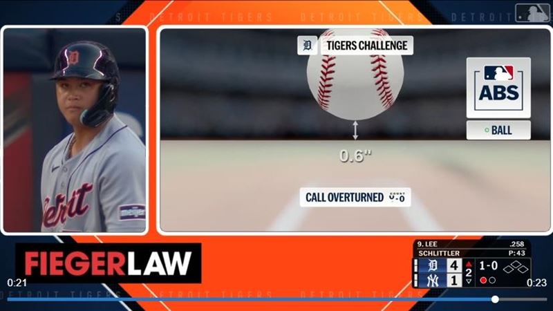 李灝宇挑戰好球帶成功。(圖/翻攝自MLB官網)
