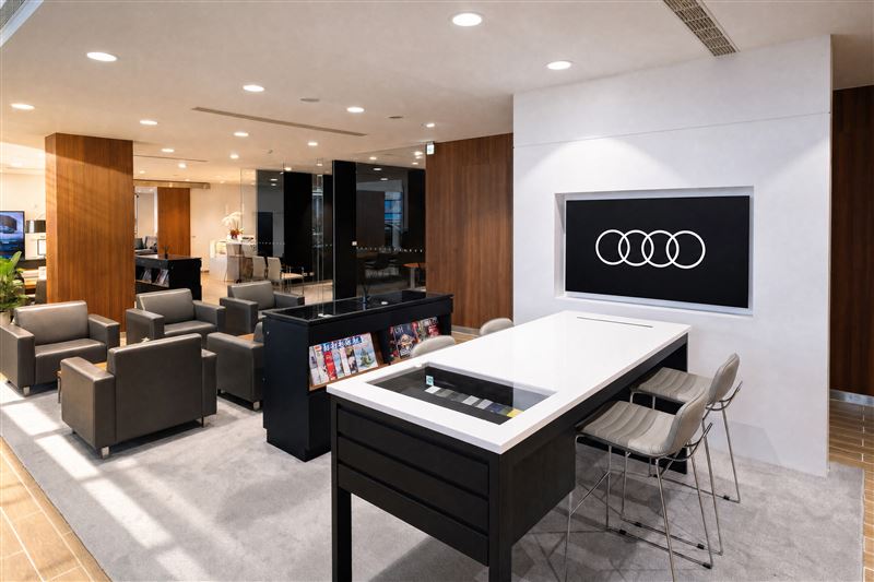 全面導入德國原廠最新「Audi Progressive Retail」設計概念。（圖／Audi提供）