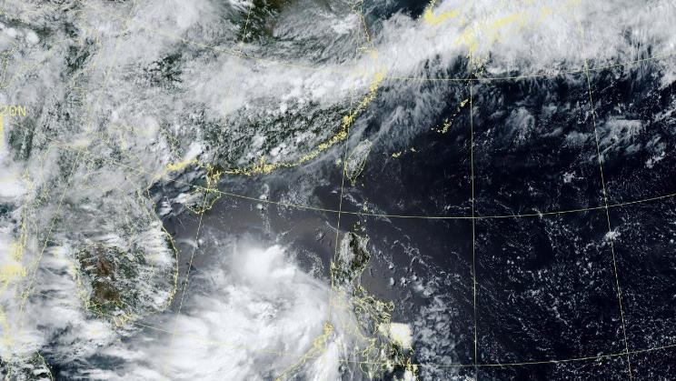 東亞地區衛星雲圖。(圖/翻攝自氣象署)