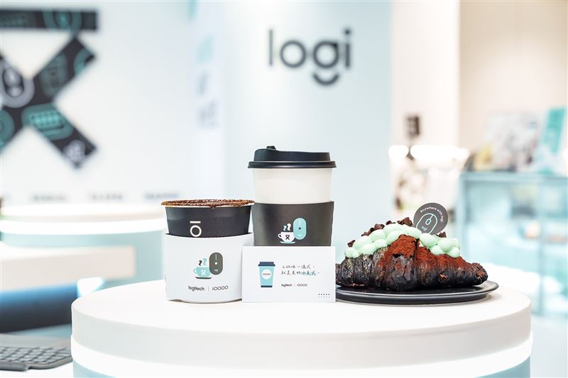 Logitech羅技與Ten Thousand Coffee推出期間限定聯名餐點。（圖／品牌業者提供）