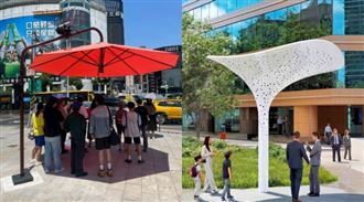 遮陽傘惹議　北市新工處：廠商加值服務
