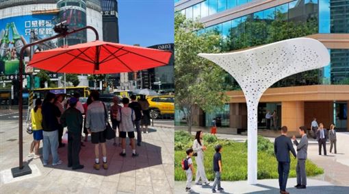 遮陽傘惹議　北市新工處：廠商加值服務