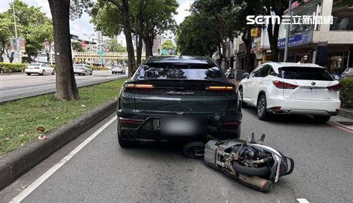 貴！台中女騎士自摔 犁田撞千萬藍寶堅尼
