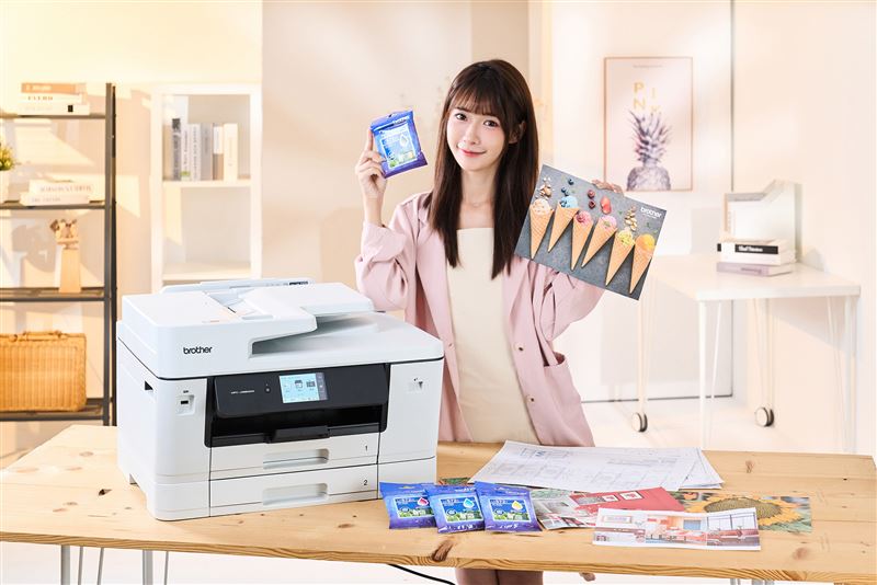 雙紙匣商用網路傳真事務機「MFC-J3960DW A3 威力印輕連供旗艦版」。（圖/品牌業者提供）