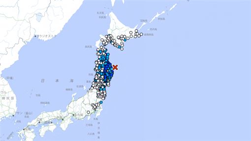 日本岩手縣外海規模6.0地震！最大震度4級